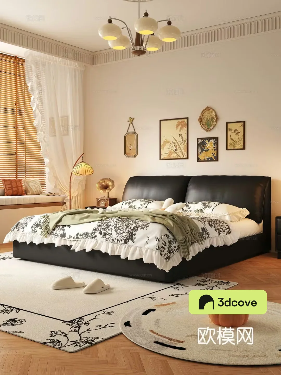 Modern medieval bedroom