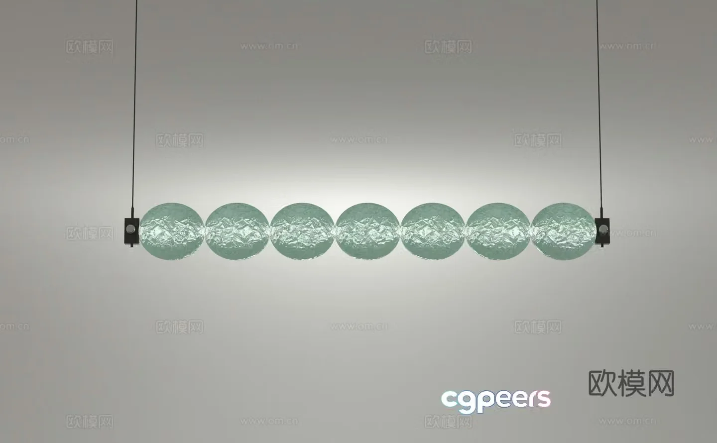Modern chandelier 3d model