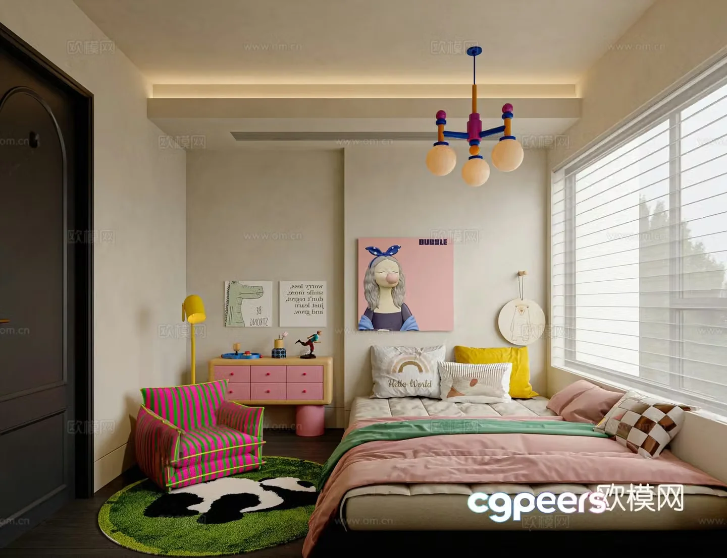 Dopamine children’s room teen room daughter’s room 3d model