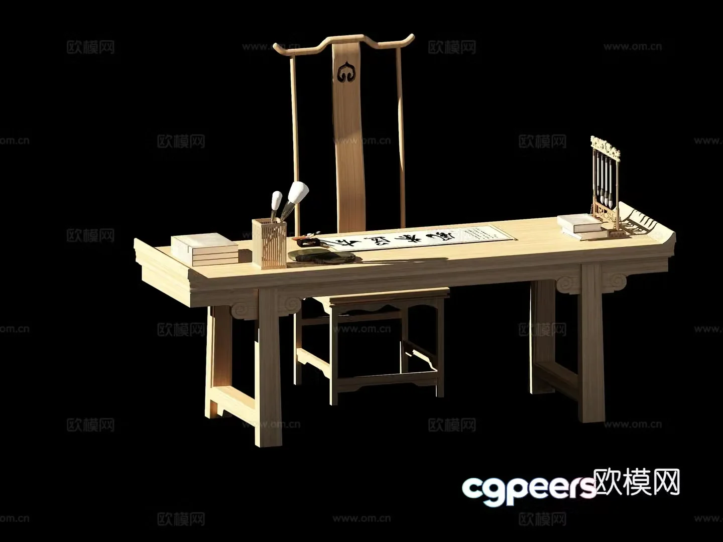 New Chinese table 3D model