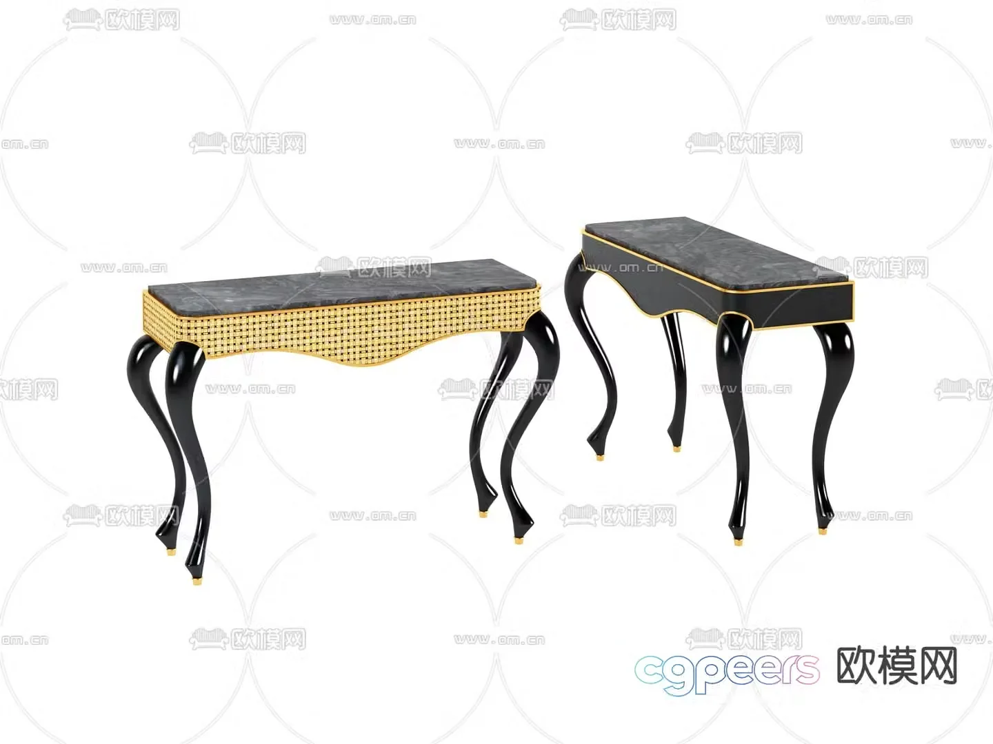 Light luxury end viewing platform 3D model