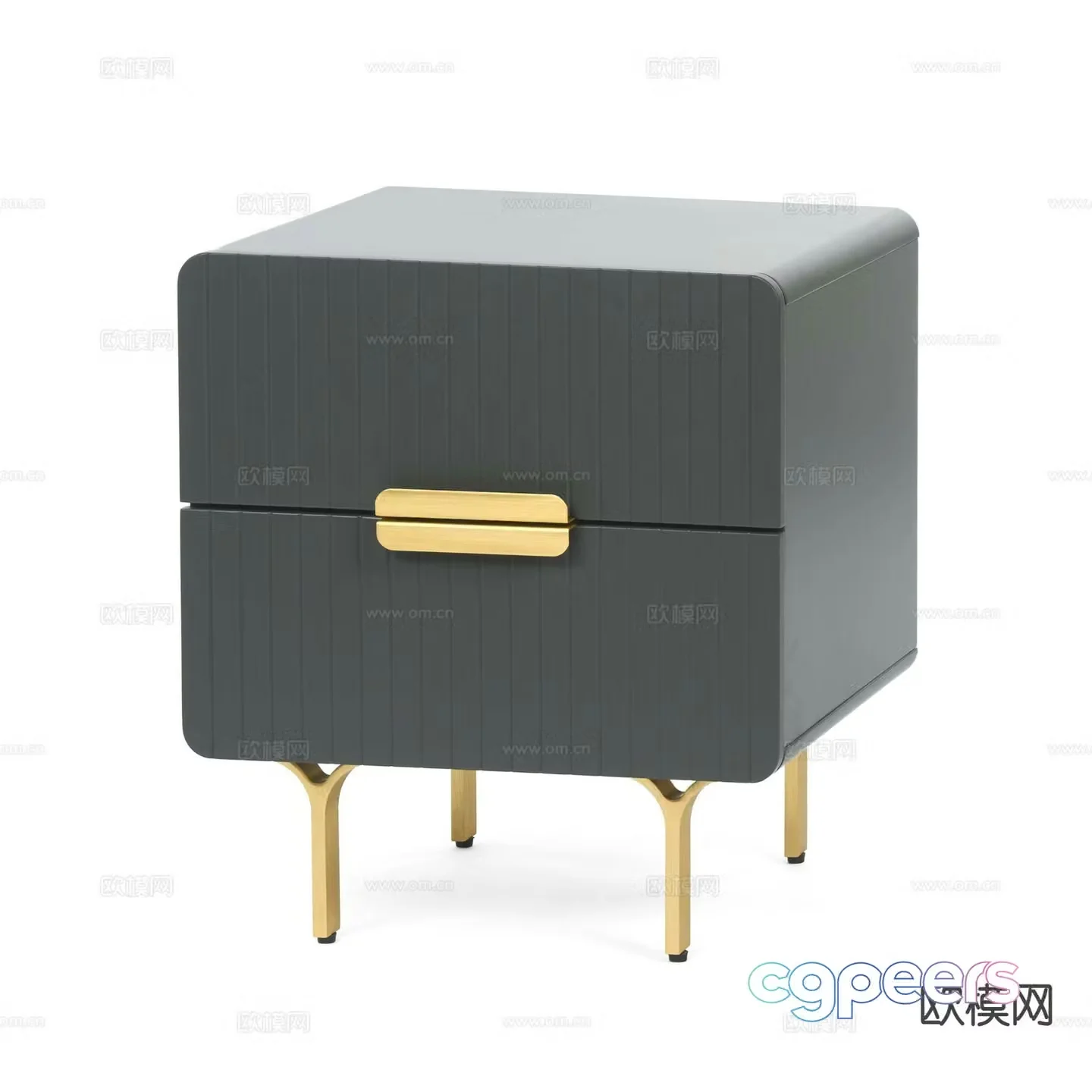 Modern bedside table 3d model