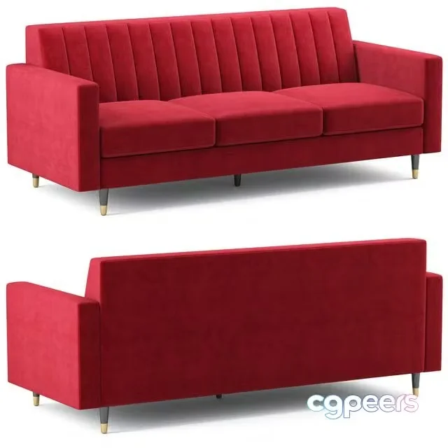 3ds Max Free – Lola Velvet Sofa Meridian Furniture