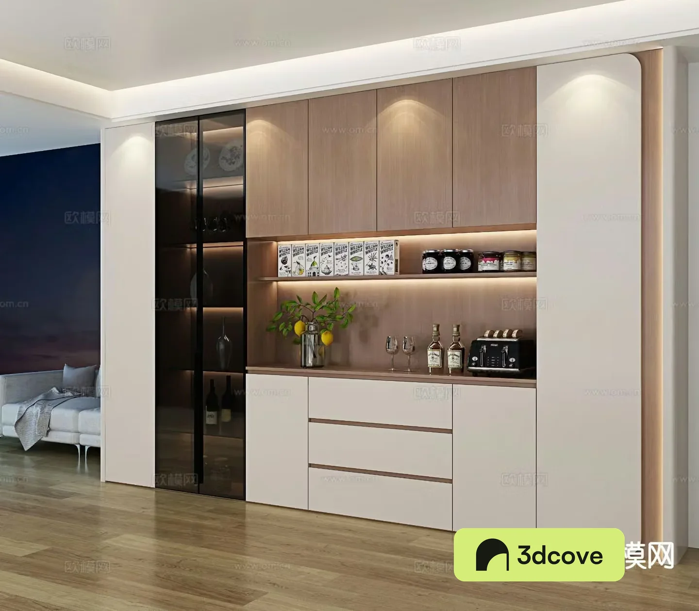 Modern sideboard wine cabinet