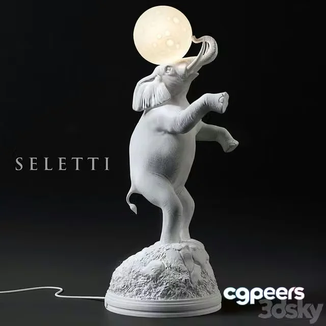 3ds Max Free – Seletti Elephant Lamp