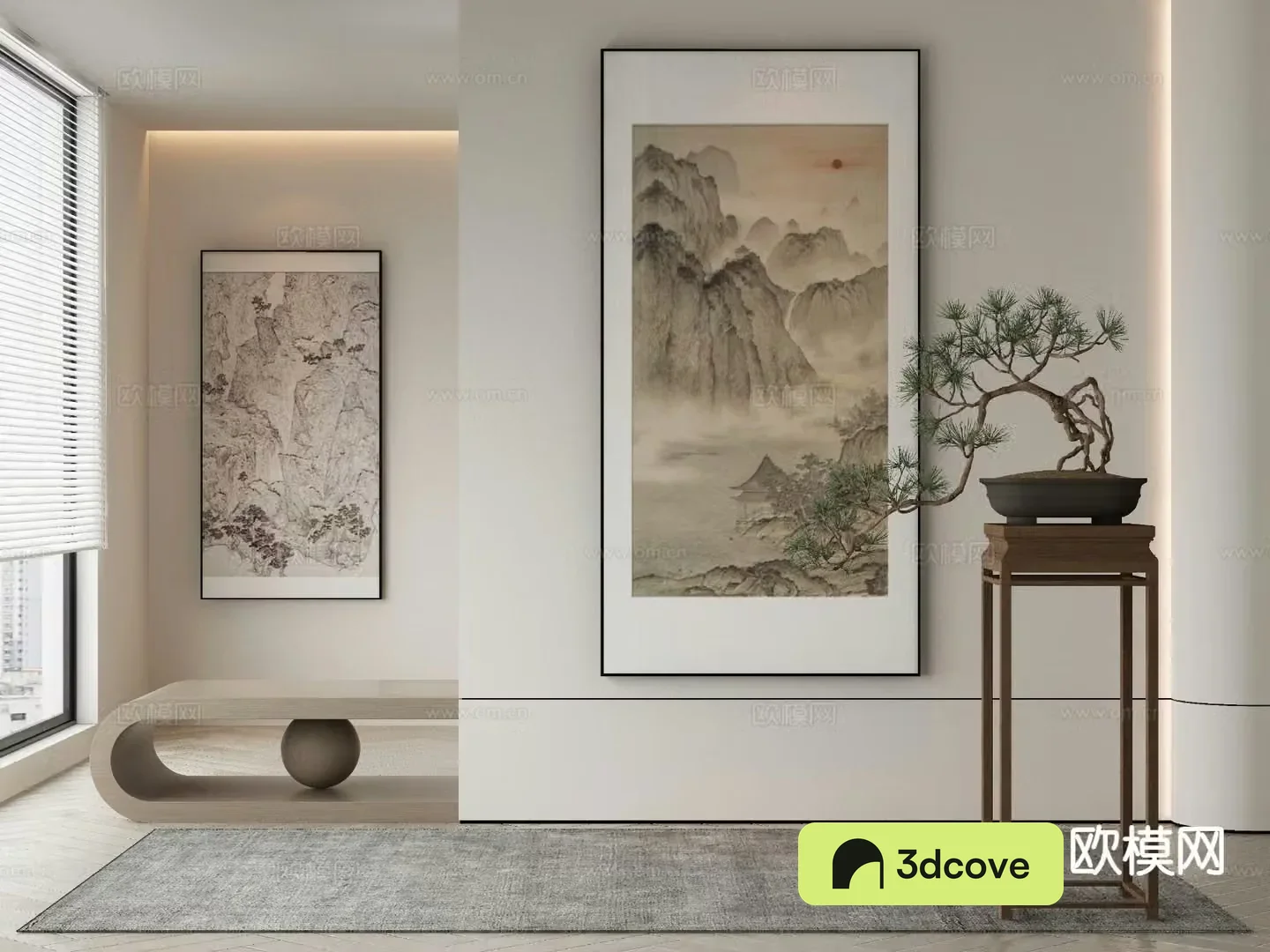 New Chinese style ink painting landscape painting decorative painting