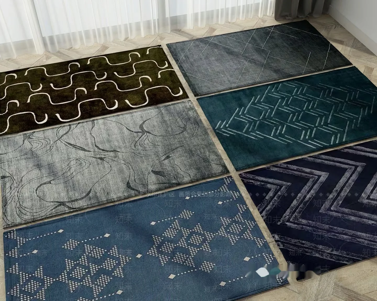 A Collection Of Rugs With Various Patterns 3D Model – 11856 – VRAY Render