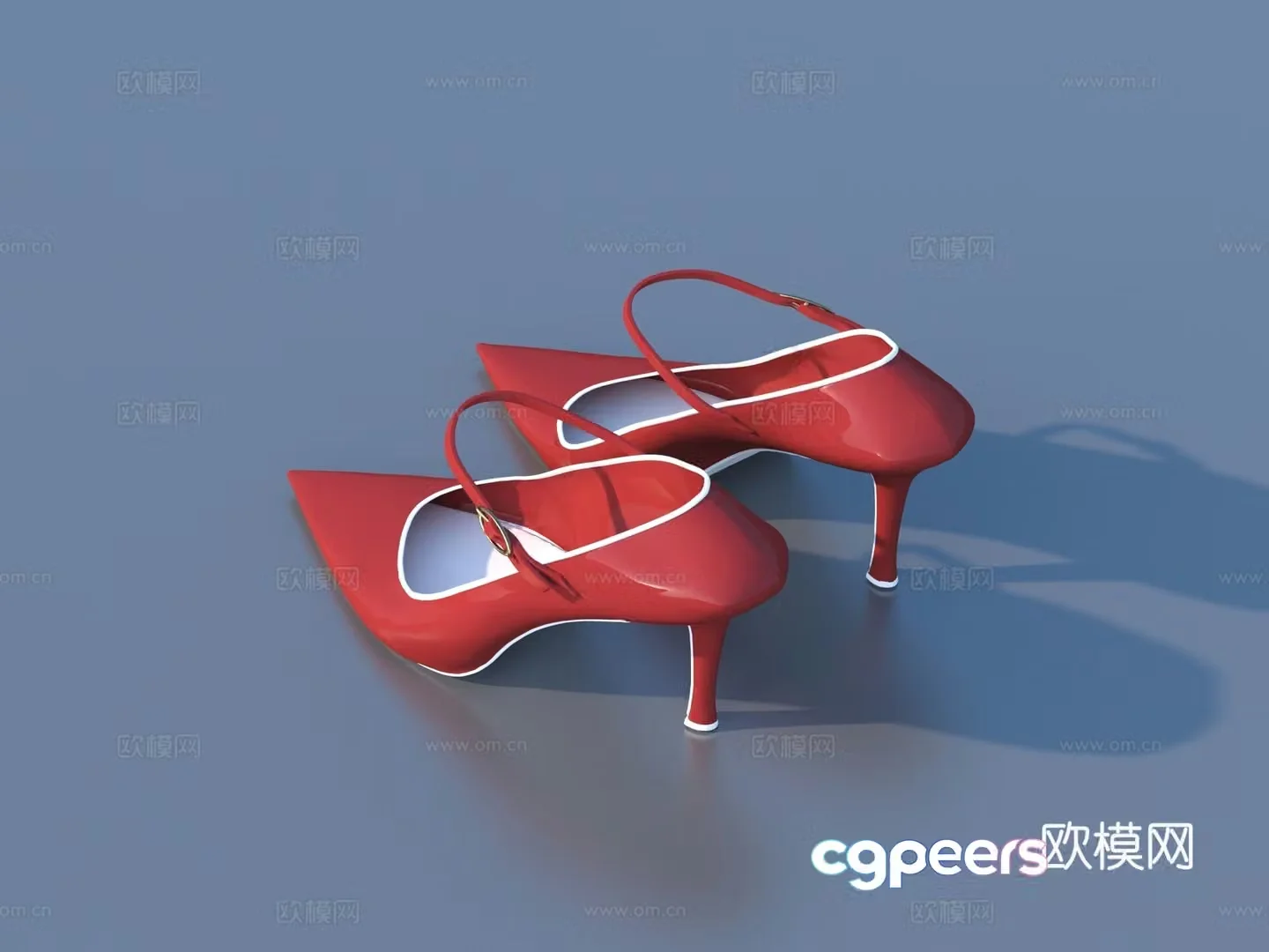 High heels women’s shoes 3d model