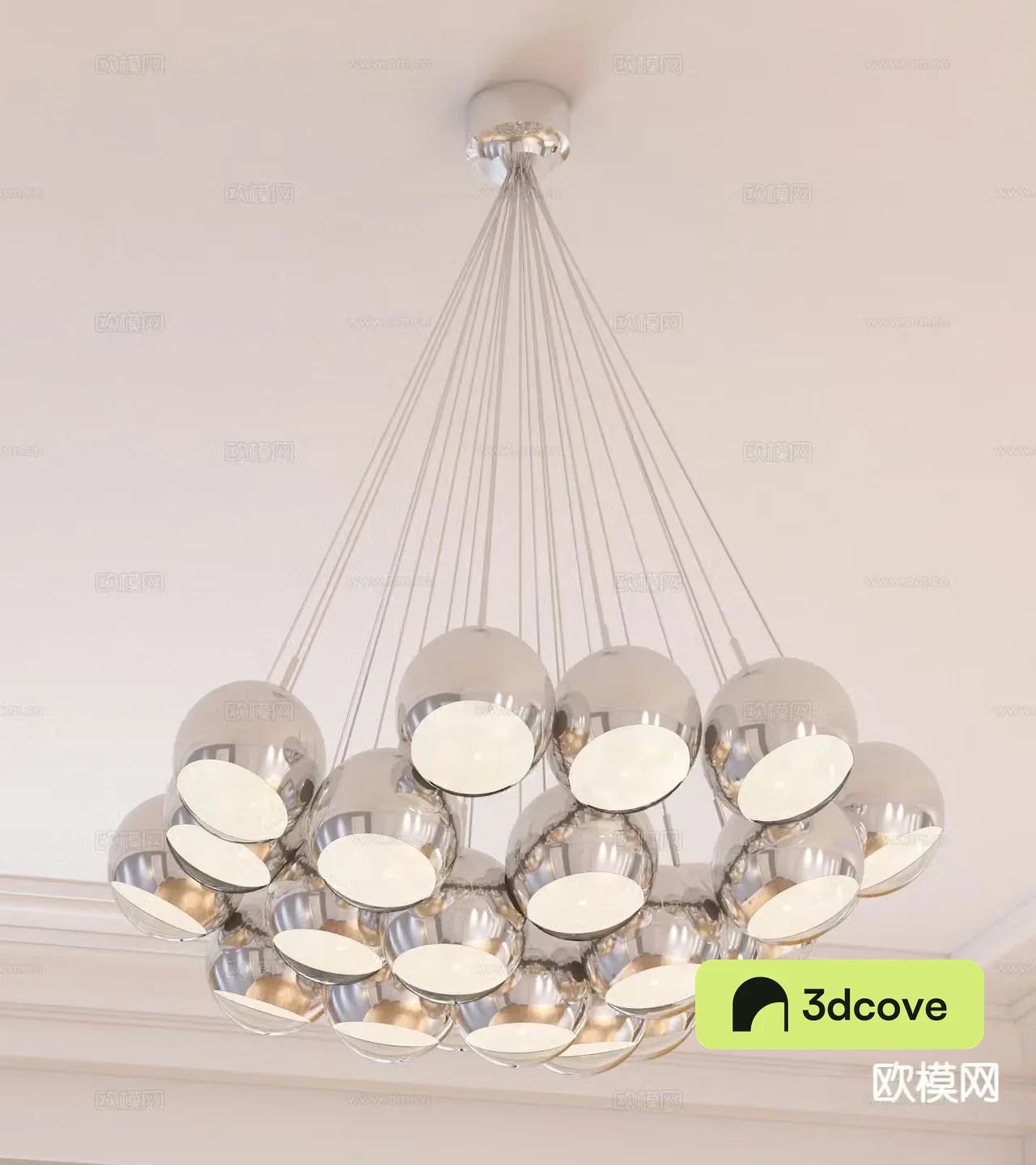 Light luxury chandelier spherical chandelier
