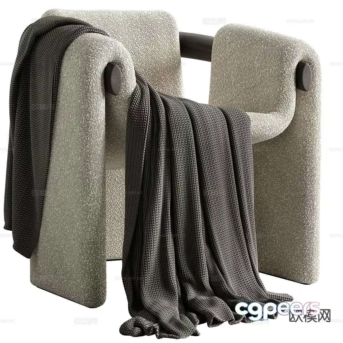 Modern chair leisure chair 3d model