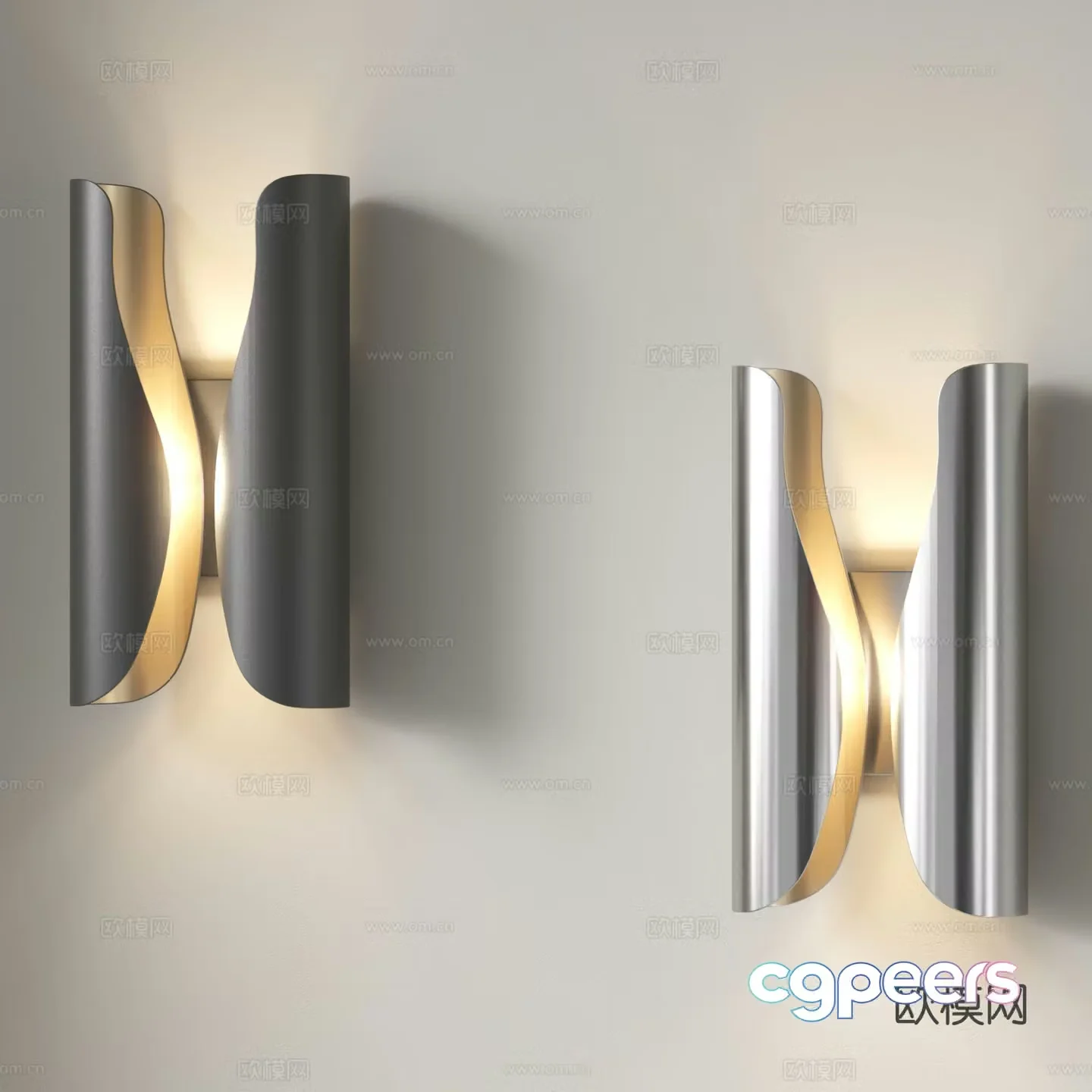 Creative wall lamp bedside wall lamp 3d model