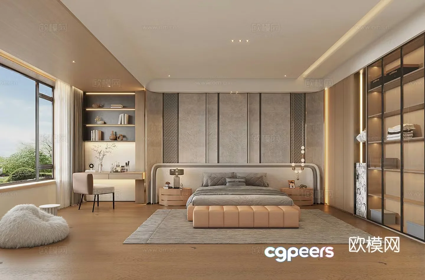 Modern bedroom 3d model