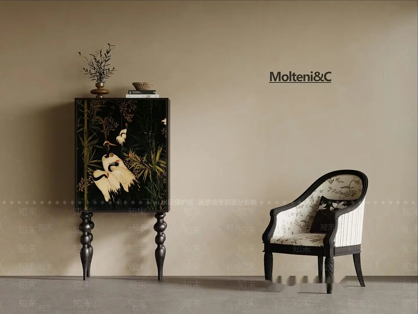 Modern Living Room 3D Model – 3213 – VRAY Render