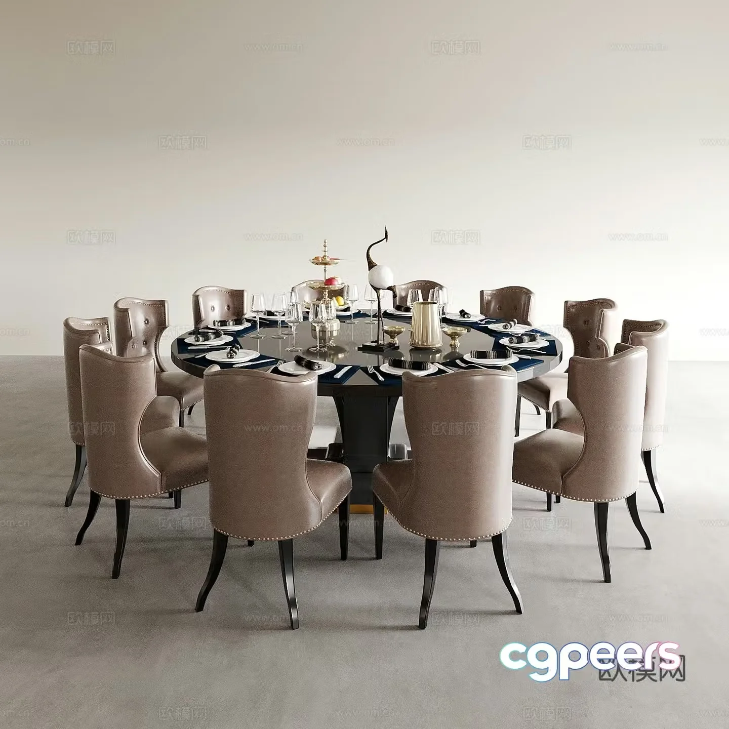 Dining table and chairs living and dining table and chairs dining table and chairs wine table and chair combination round wine table and chair 3D model
