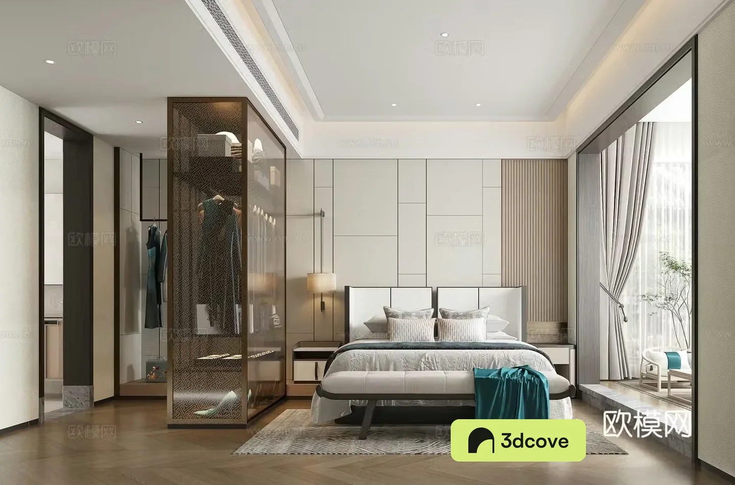 New Chinese style bedroom master bedroom
