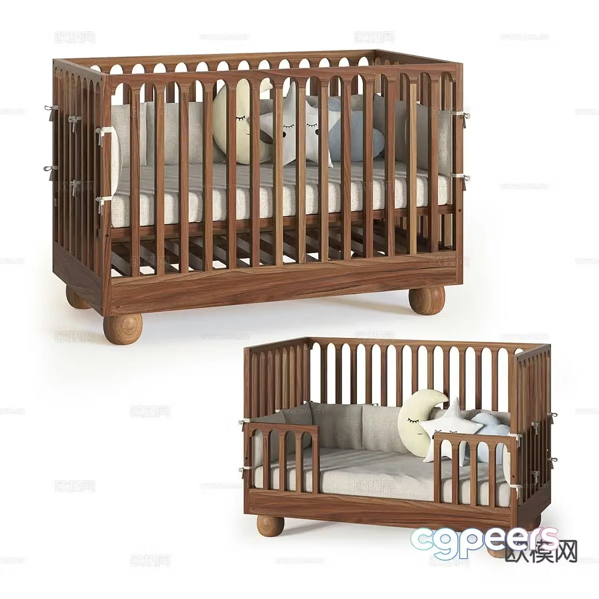 Nordic crib 3d model