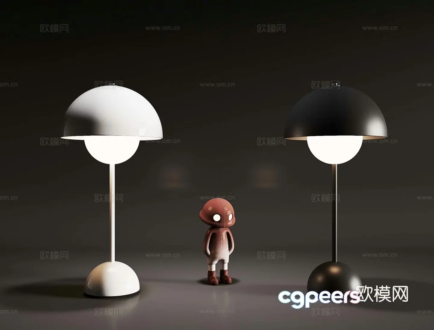 Modern desk lamp 3d model