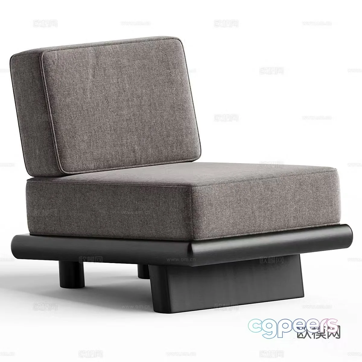 Modern Italian casual chair 3d model