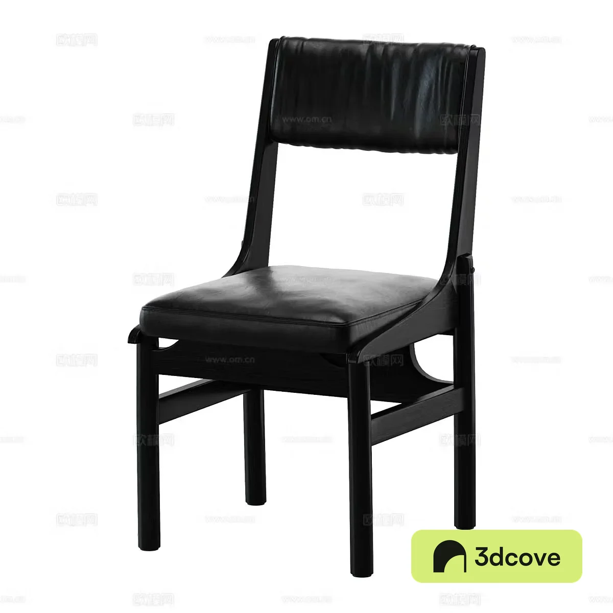 Nordic leather chair single chair dining chair