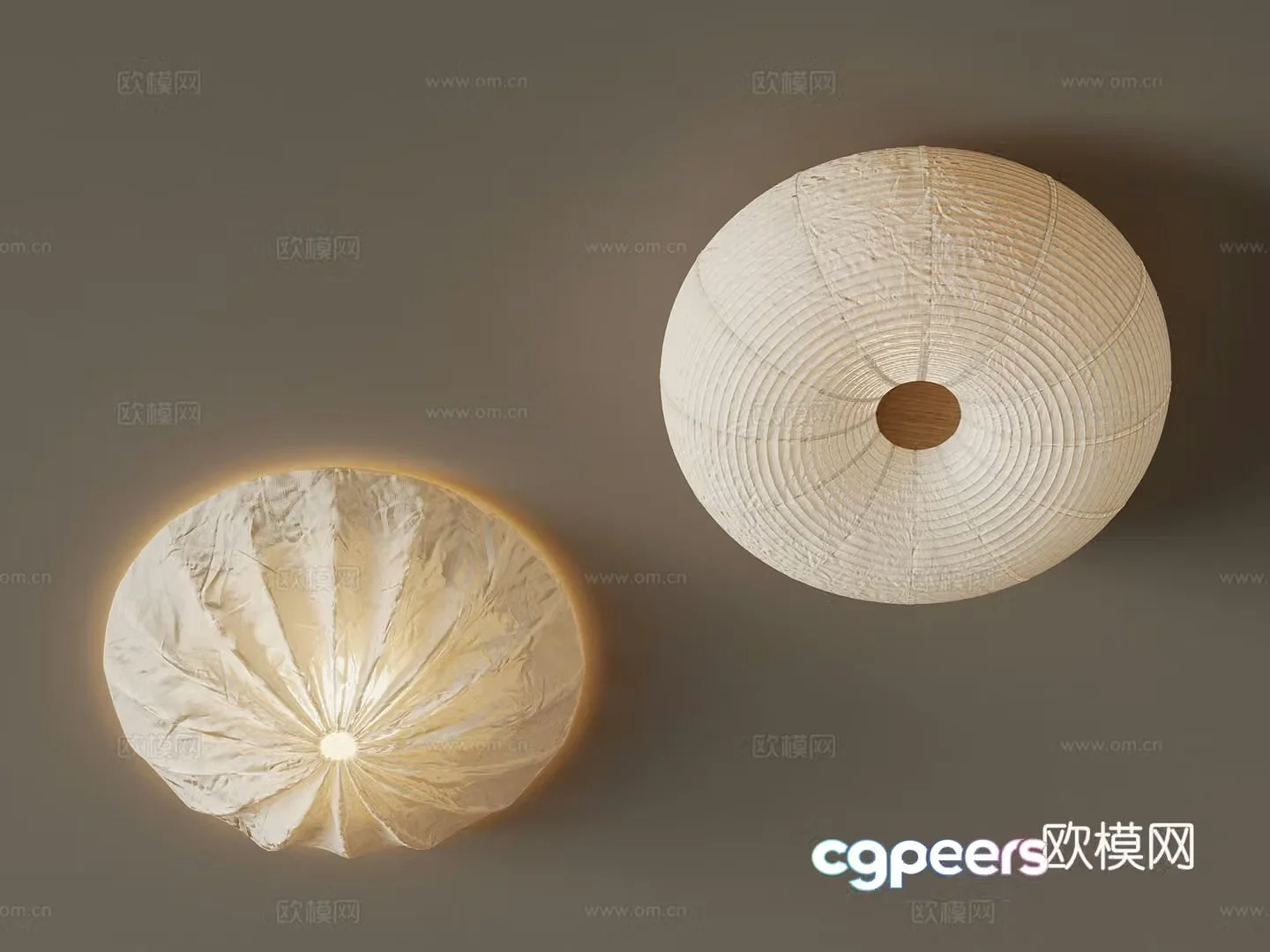 Ceiling lamp Modern cream air ceiling lamp 3d model