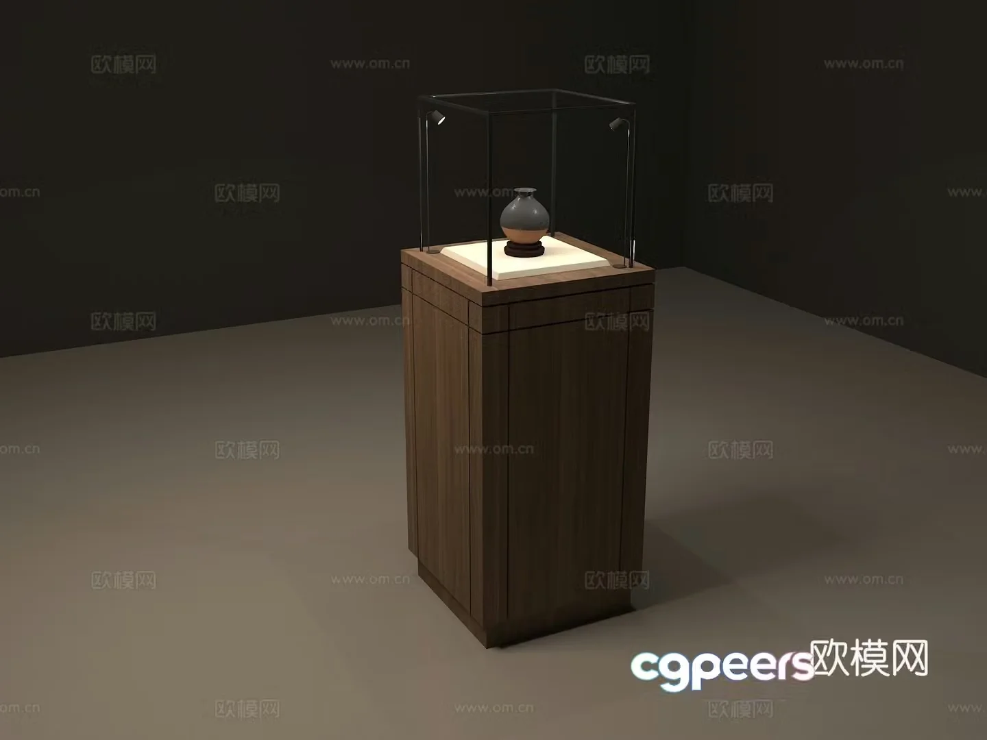 Modern exhibition tools Museum display cabinet Cultural relics display cabinet Glass display cabinet 3D model