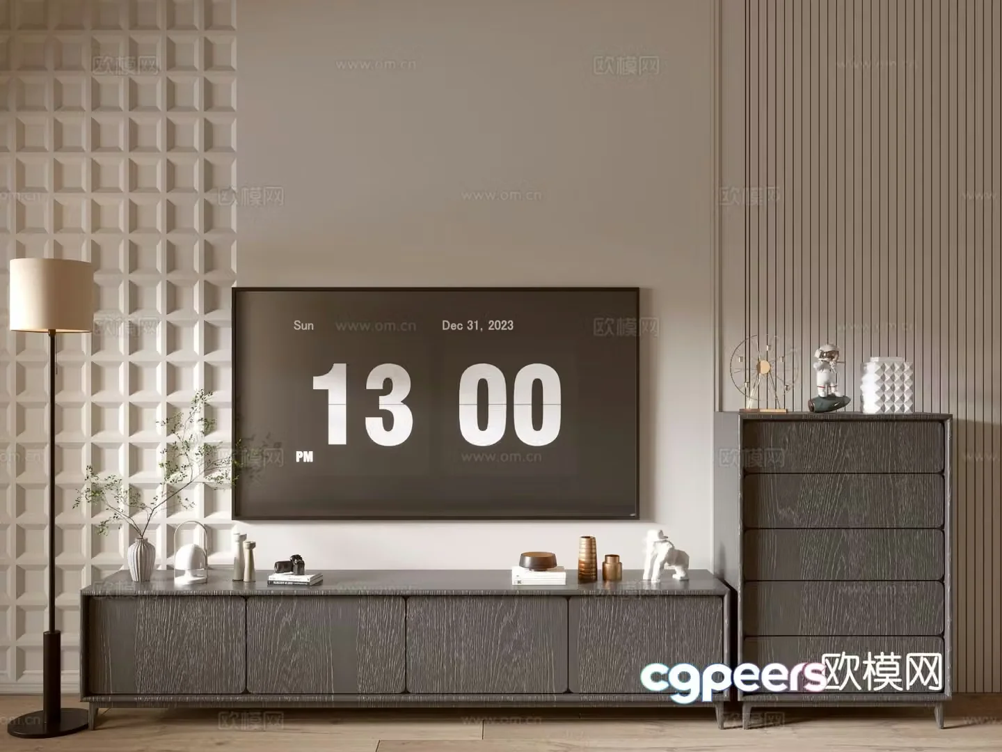 Modern TV cabinet 3d model
