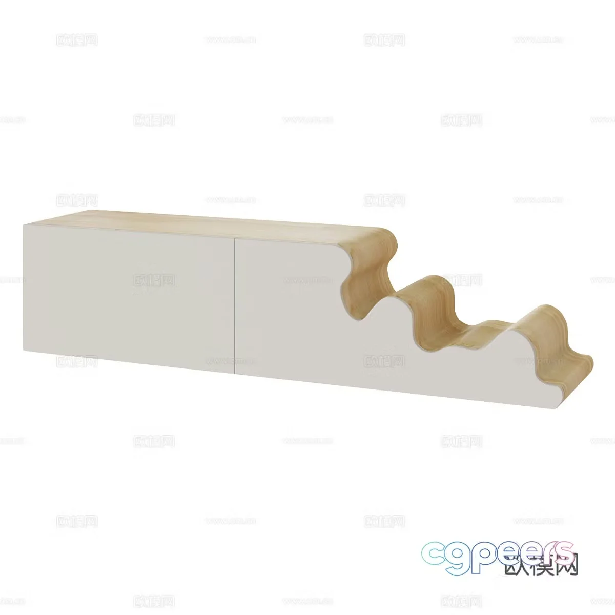 Nordic simple TV cabinet TV cabinet Simple TV cabinet Living room TV cabinet Low cabinet 3D model