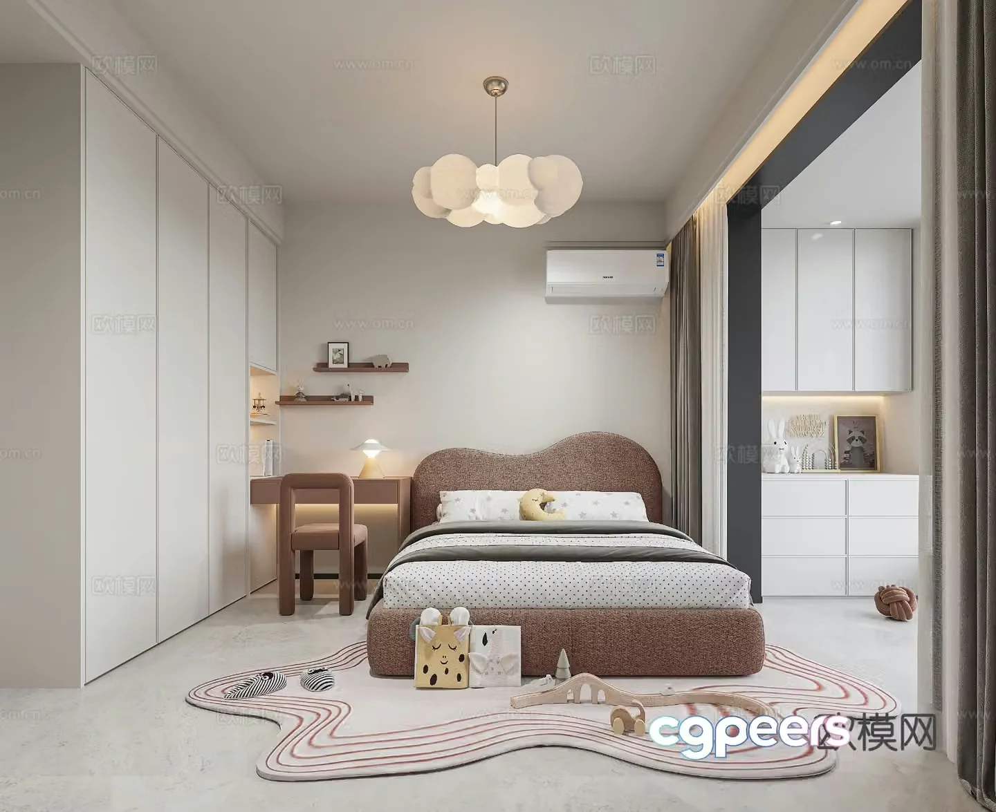 Modern children’s room children’s room 3d model