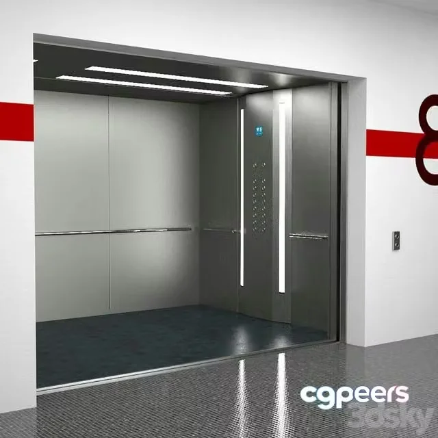 3ds Max Free – Elevator OTIS B7KU0601