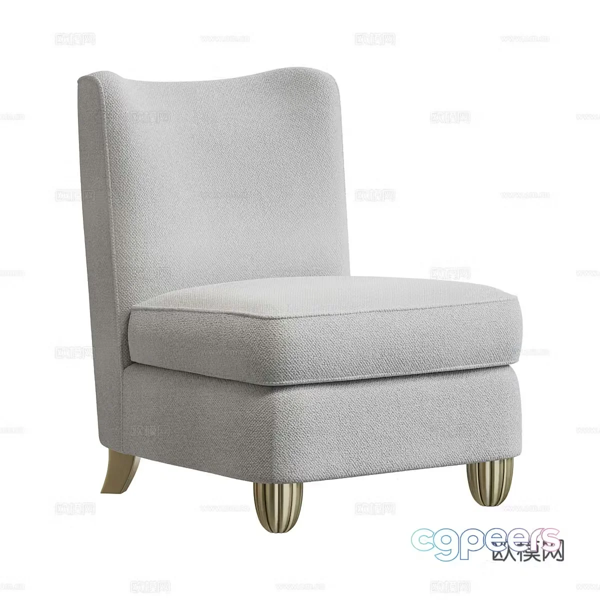 Simple single sofa sofa chair 3d model