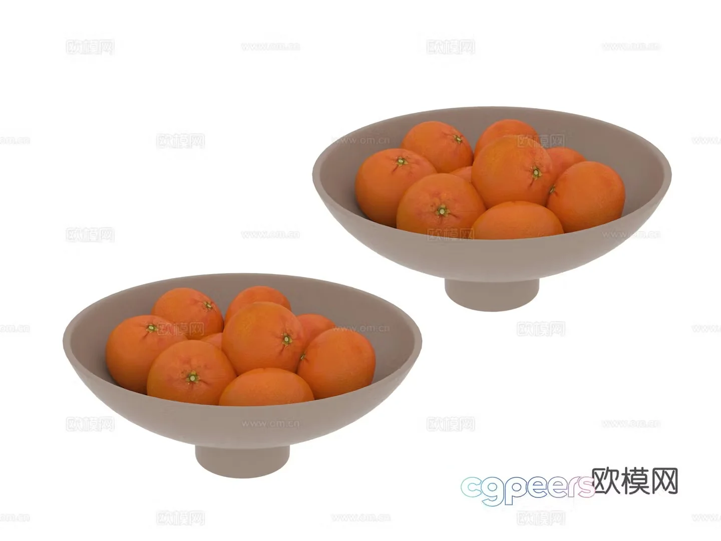 Fruit Orange Fruit Disk 3D model