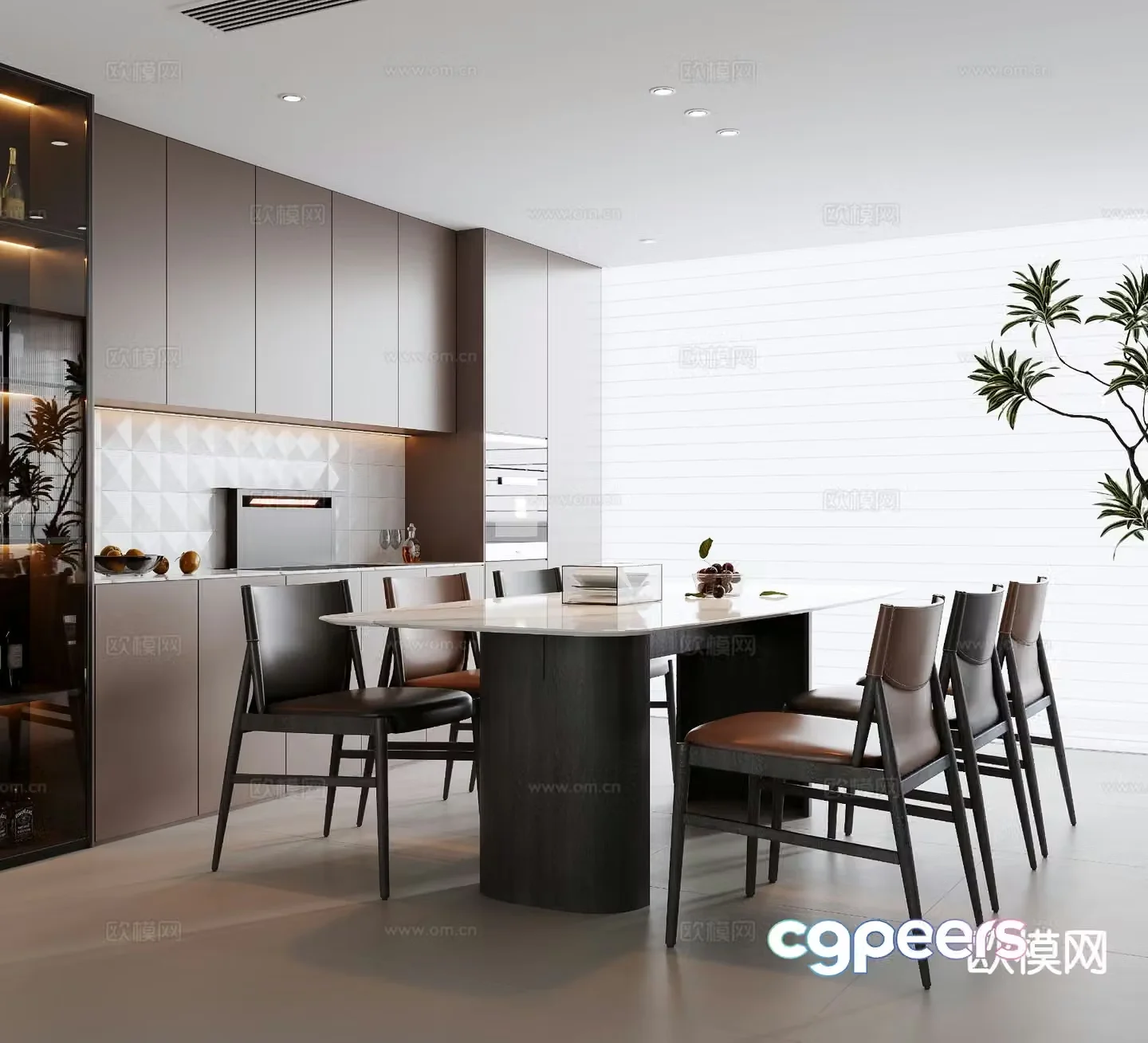 Italian restaurant 3d model