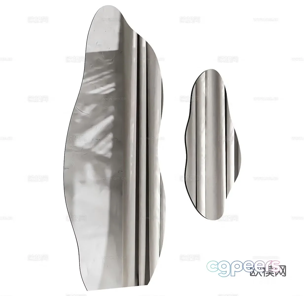 Special-shaped mirror styling mirror vanity mirror wall mirror bathroom mirror decorative mirror change to 3D model