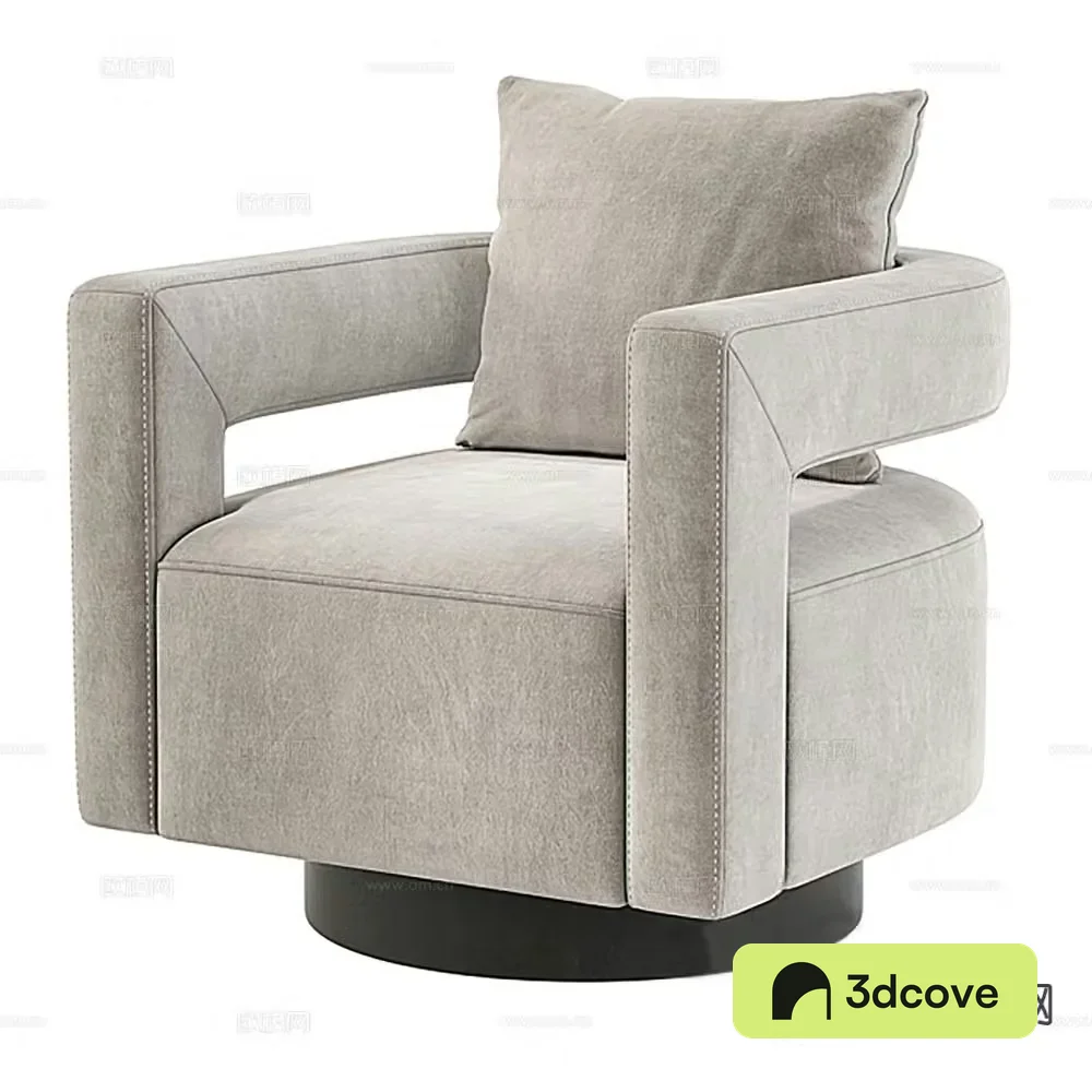 Modern single sofa fabric sofa