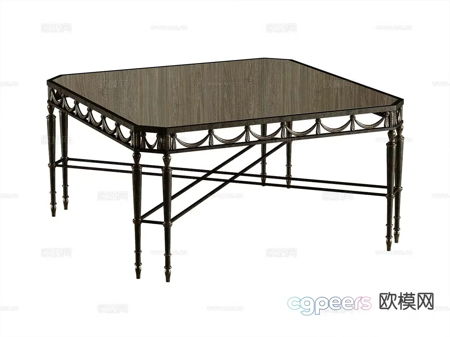 American coffee table 3d model