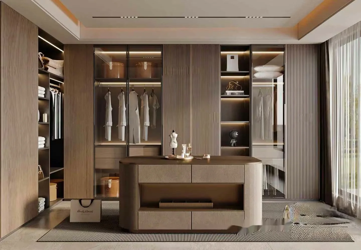Modern Walk-In Closet 3D Model – 10467 – CORONA Render