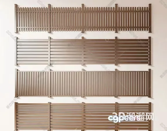 Wooden Slatted Wall Panels 3D Model – 10494 – VRAY Render
