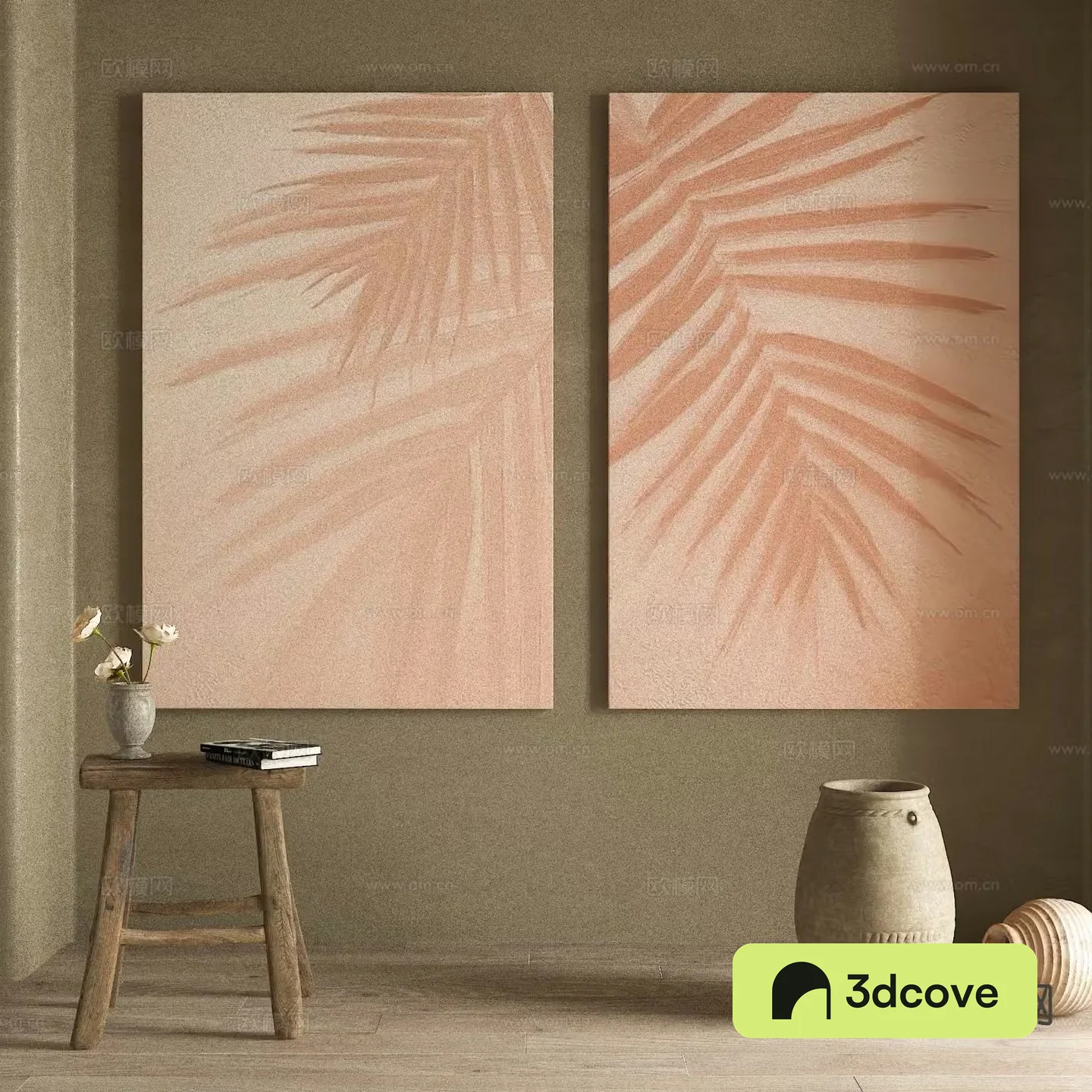 Wabi-sabi painting texture painting decorative painting hanging painting