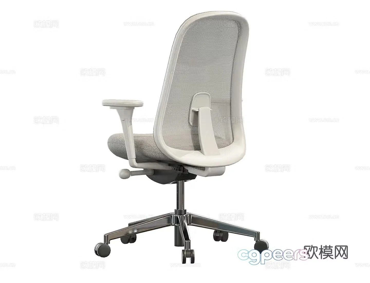 3D model of mesh office chair