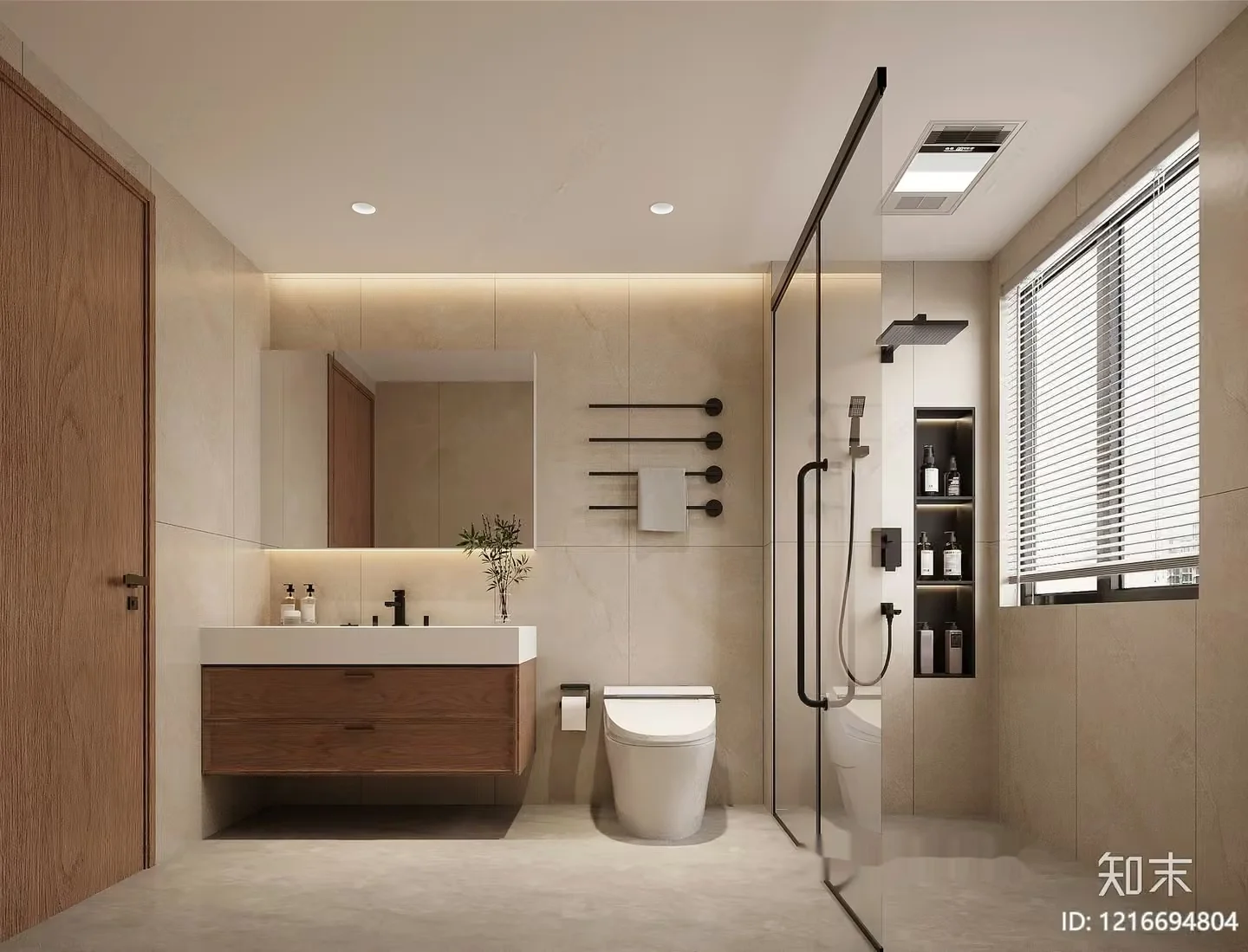 Modern Bathroom 3D Model – 15801 – VRAY Render