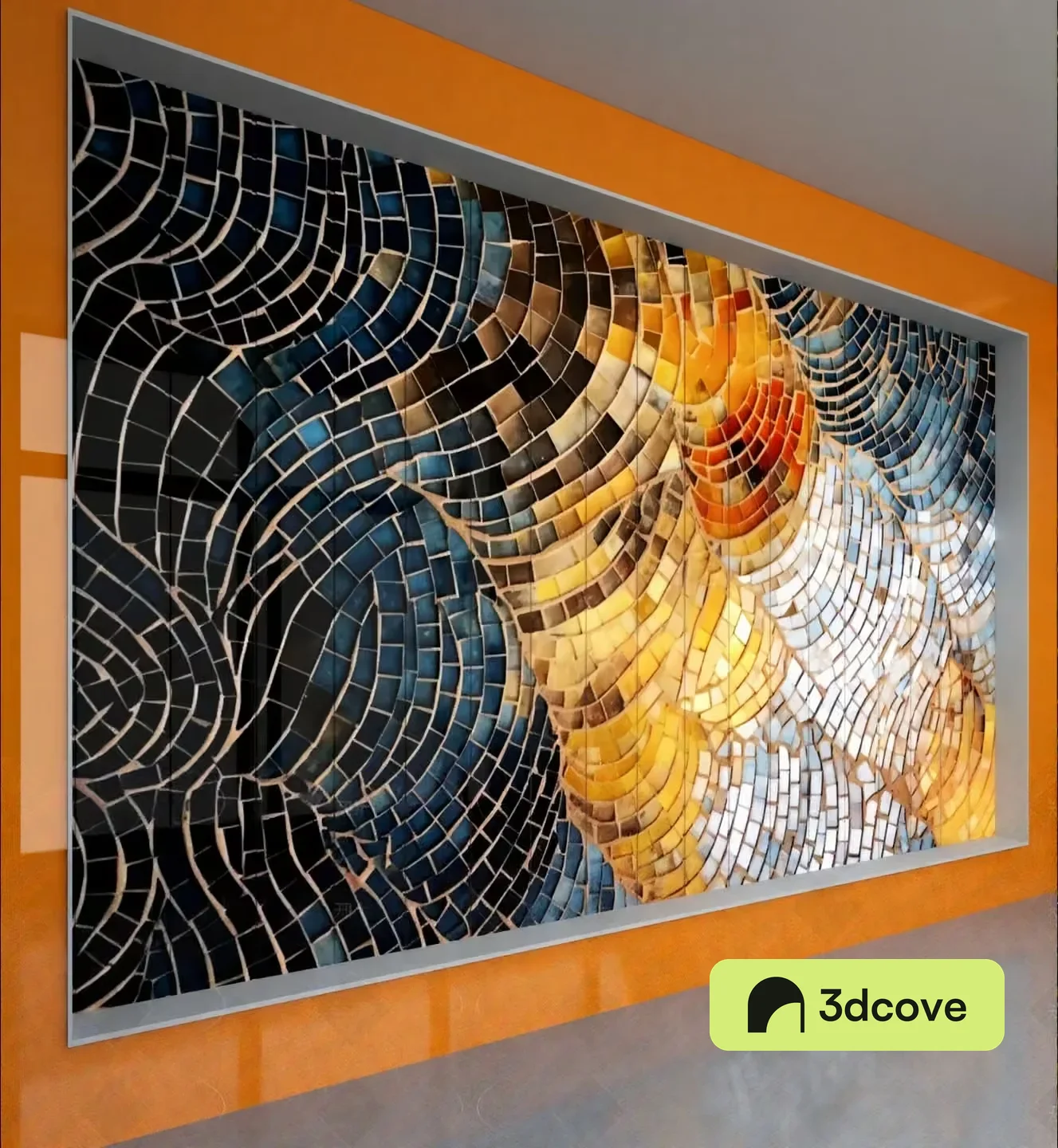 Abstract Mosaic Artwork