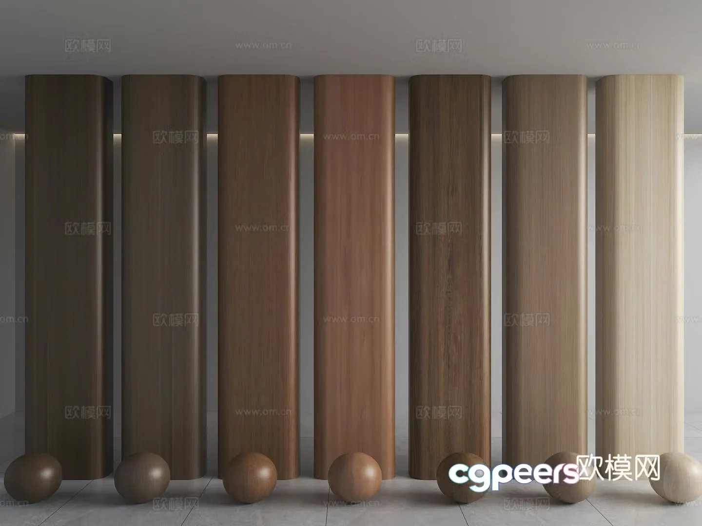 Wood walnut wood veneer background wall wood veneer veneer panel oak background wall 3d model