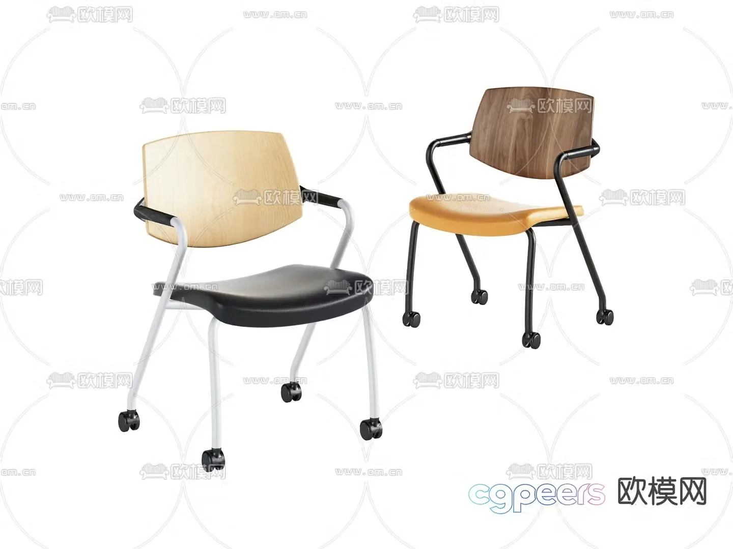 Office chair shift chair staff chair 3d model