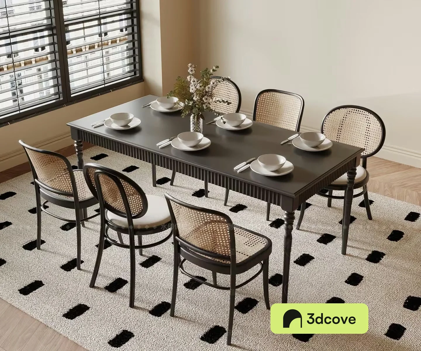 Rattan Dining Room Set