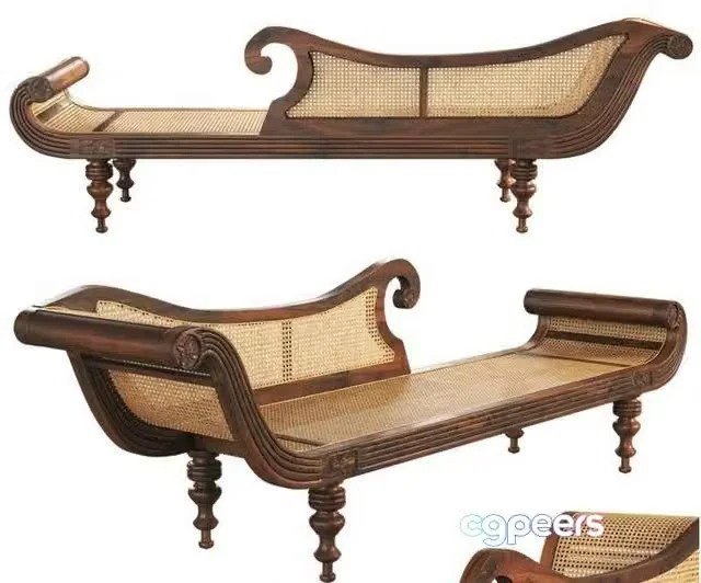 3ds Max Free – Indochine Bench 02