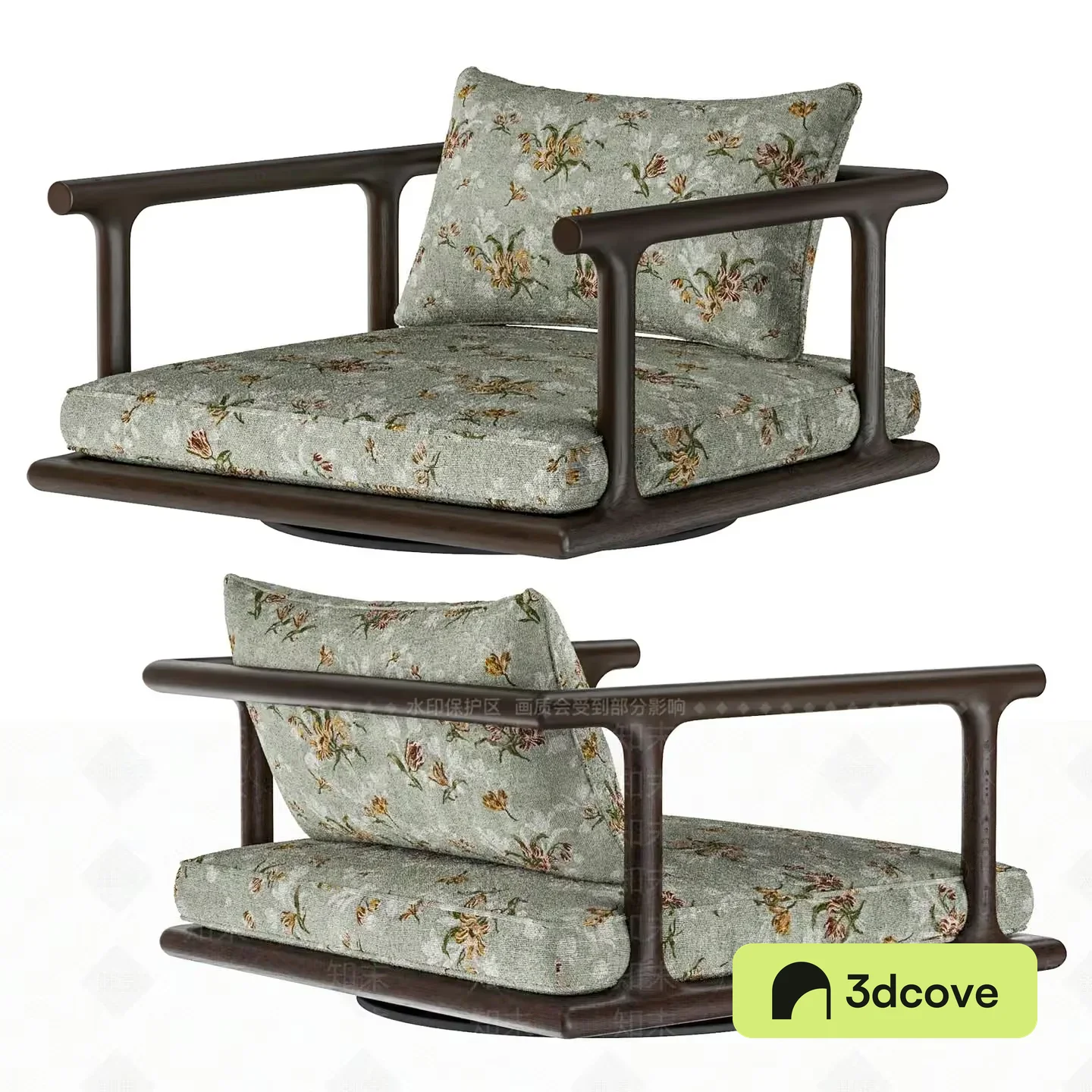 Modern Floral Chair