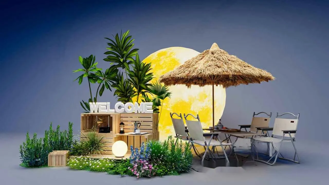 Outdoor Patio Furniture 3D Model – 16566 – VRAY Render
