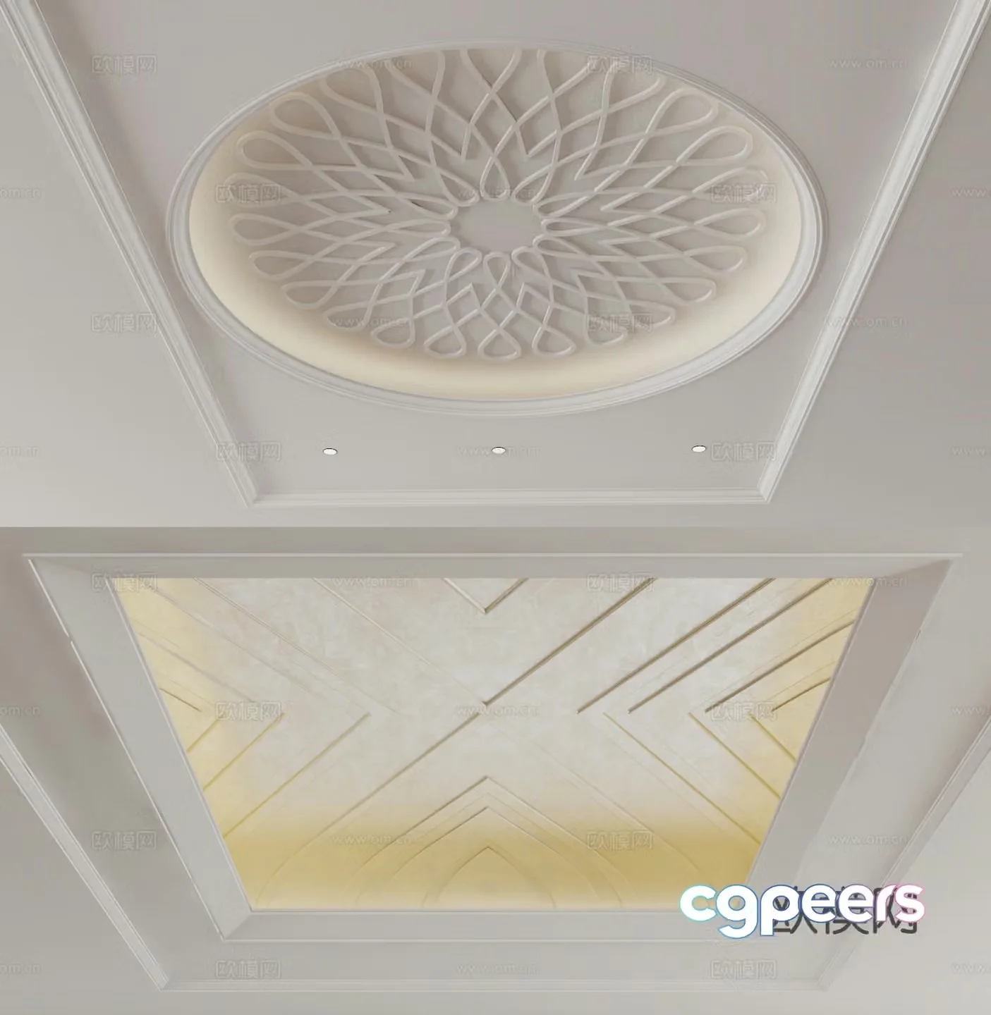 European style ceiling 3D model
