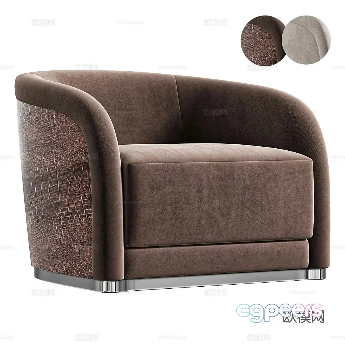 New Chinese PEARL armchair 3D model