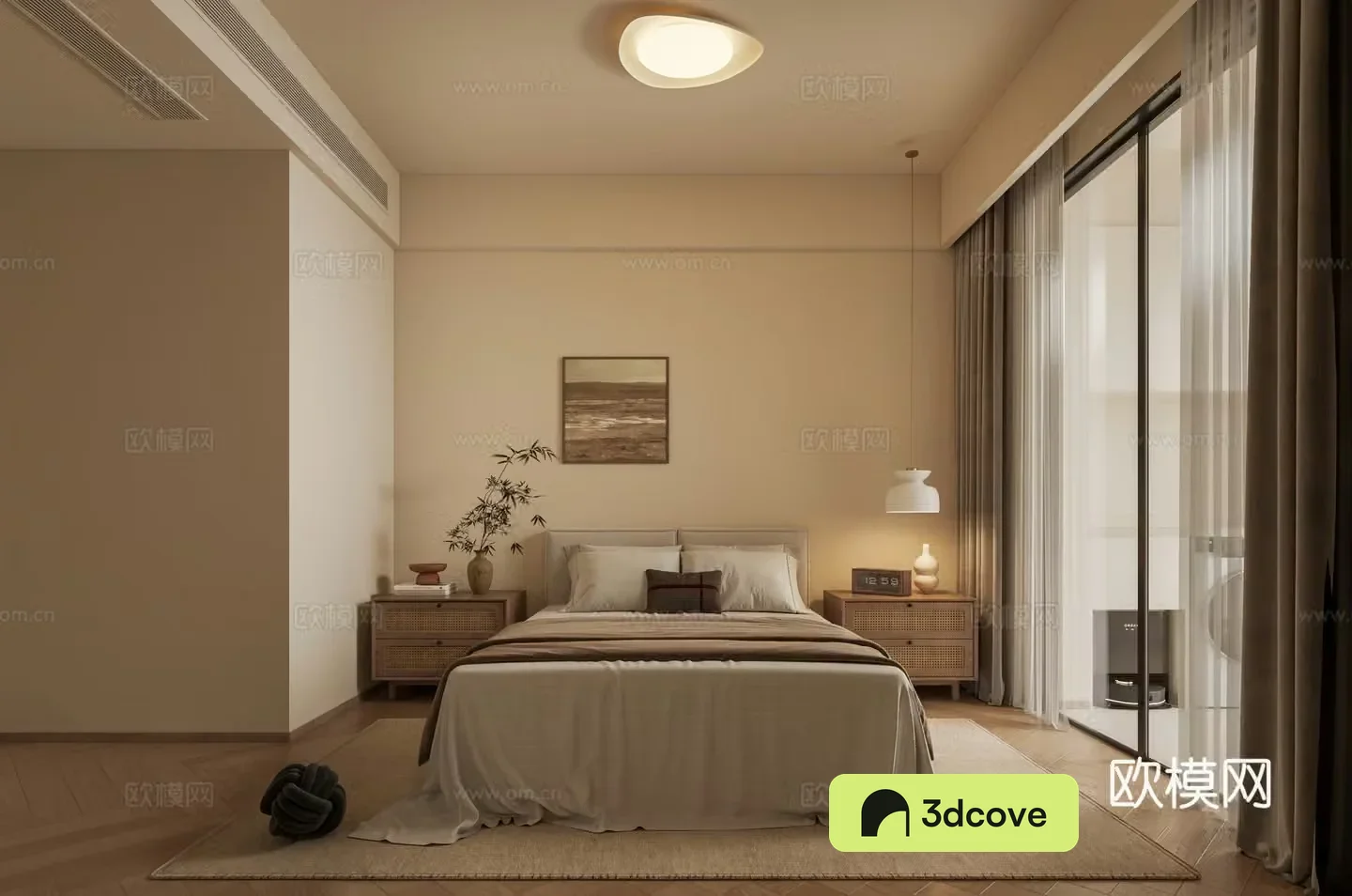 Wasabi bedroom 3d model